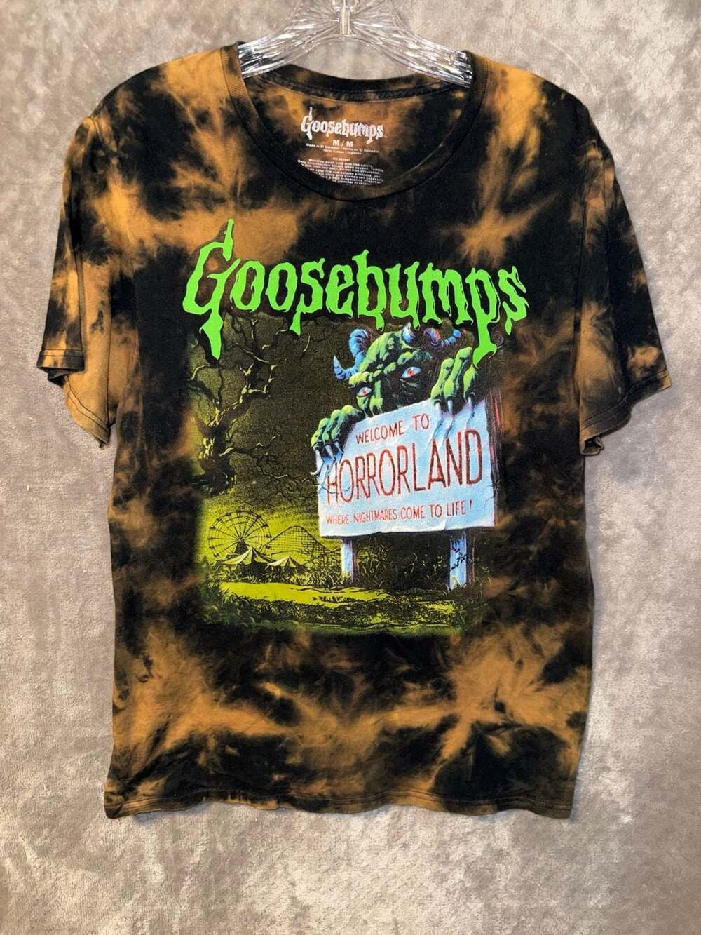 Goosebumps Welcome to Horrorland Graphic Tie-Dye T-Shirt